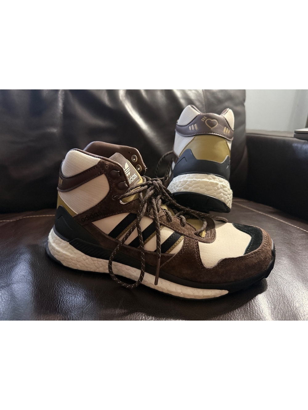 Human Made x adidas Tokio Solar HM Brown Sand Sneakers Men’s Size 6.5